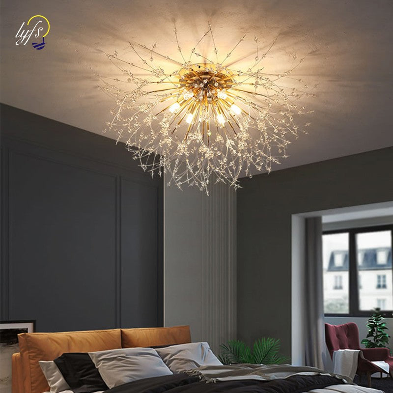 Moderno dandelion luz de teto decoração led lâmpadas teto para sala estar e quarto