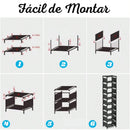 Sapateiro Desmontável Grande Espaço 5 Andares Organizadora Compacta de Tecido