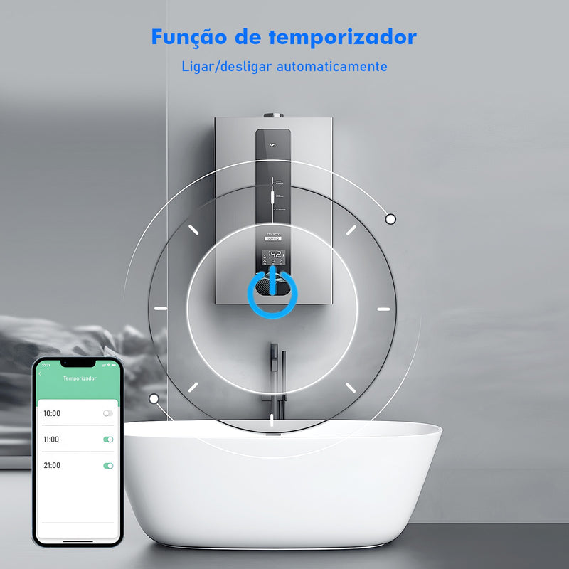 Interruptor Inteligente WiFi 16A TUYA - Controle por App, Voz e Temporizador.