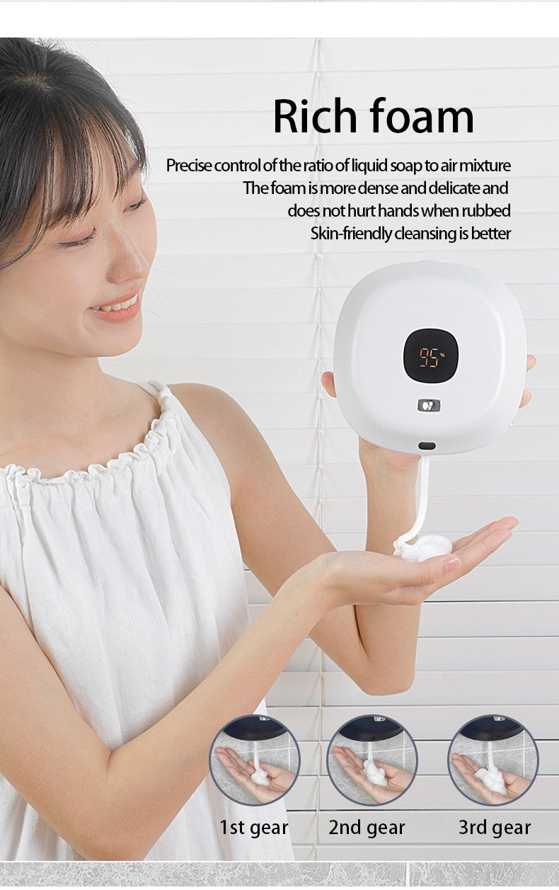 Dispensadores automáticos de sabão de espuma com carregamento USB, máquina de dispensar sabão.