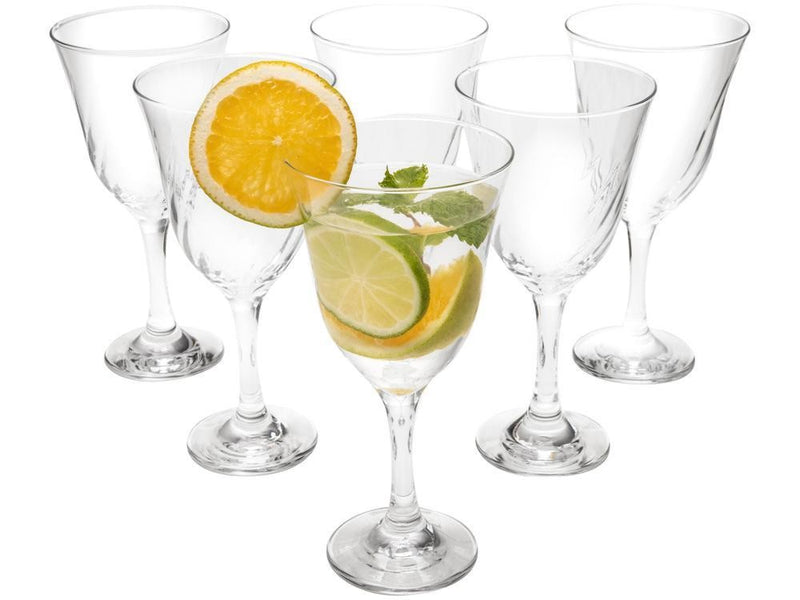 Jogo de Taças para Água Vidro 6 Peças 365ml Nadir