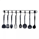 Gancho de Porta Multifuncional em Aço Inox para Pendurar Talheres Utensílios