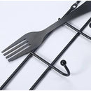 Gancho de Porta Multifuncional em Aço Inox para Pendurar Talheres Utensílios