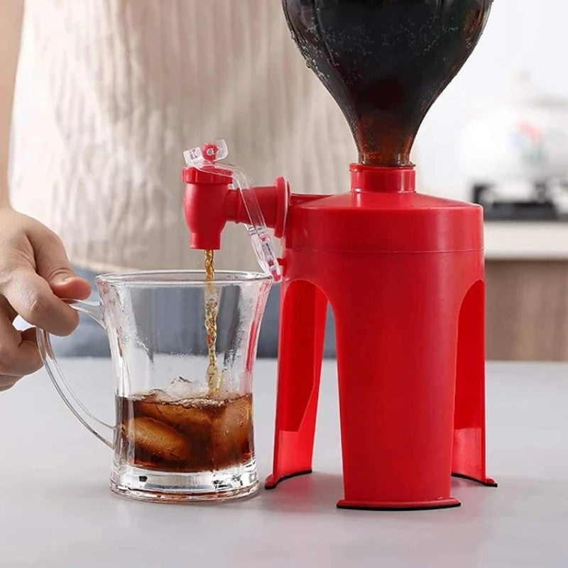 Dispenser Suporte Com Torneira Para Garrafas De Refrigerante E Bebidas Mini Bebe