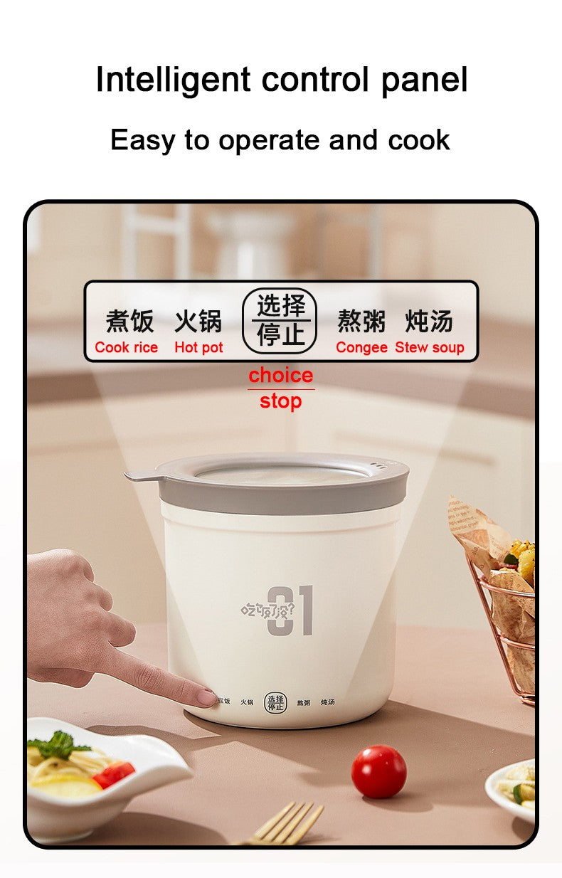 Mini panela de arroz multifuncional frigideira 1l macarrão panela ovo omelete f