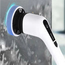 Escova de limpeza elétrica sem fio 9 em 1, esfregão de chuveiro ajustável