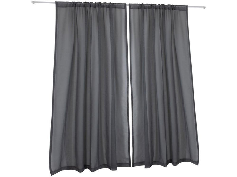 Cortina Lartex Voil Chumbo Lins 230x270cm