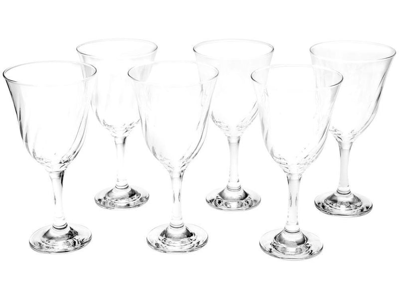 Jogo de Taças para Água Vidro 6 Peças 365ml Nadir