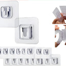 20 Peças Gancho Adesivo Dupla Face Transparente Sem pregos Furos Para banheiro, sala e cozinha.