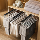 Cabide Retrátil Organizador De Roupas Calça E Camisa Tipo Gaveta Luxo 5245 Gra