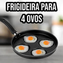 Frigideira Antiaderente 4 em 1 com Divisórias para Fritar Ovos Hamburguer Panqueca, etc.