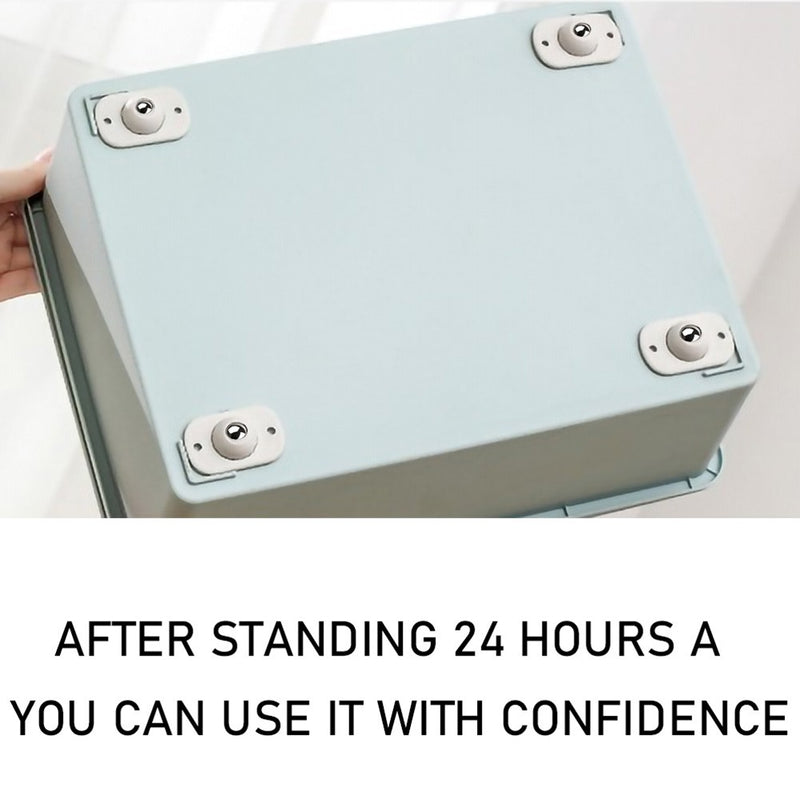 Rodízios Autoadesivos 360° — Transforme a forma como você organiza e move tudo dentro de casa