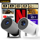Projetor Magcúbico Android 11 290ANSI 720P 1080P 4K 180° Flexível BT5.0.