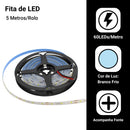 Fita Led 2835 Rolo 5 Metros 300leds Ip65 Dupla Face