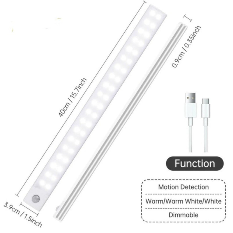Luz Inteligente Automática com LED Recarregável Autoadesiva, Luz Inteligente Led.
