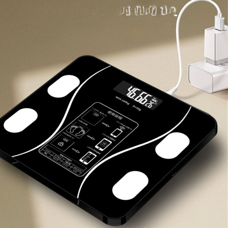 Balança Bioimpedancia Digital Bluetooth Corporal até 180kg Resultado Pelo Celu