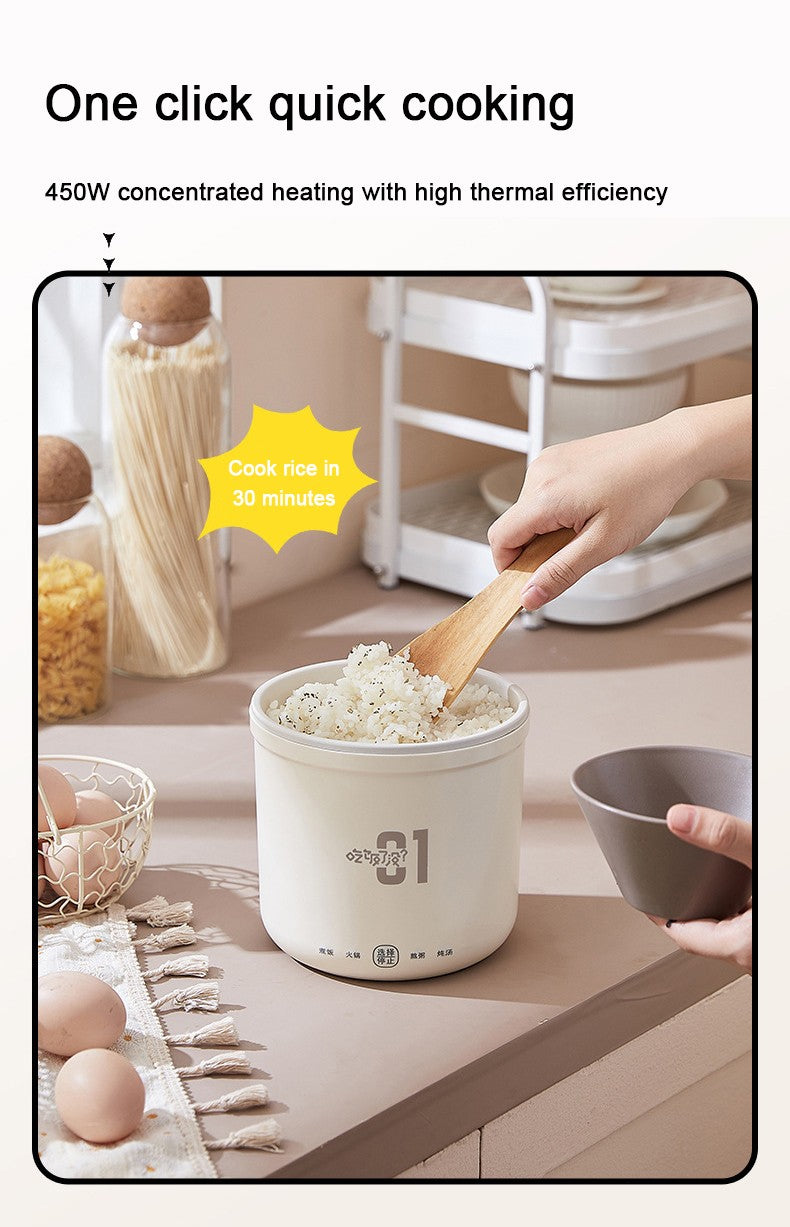 Mini panela de arroz multifuncional frigideira 1l macarrão panela ovo omelete f