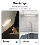 Luz noturna led sensor de movimento 20/30/40/60cm, sem fio, usb, luz noturna.