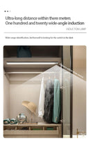 Luz noturna led sensor de movimento 20/30/40/60cm, sem fio, usb, luz noturna.