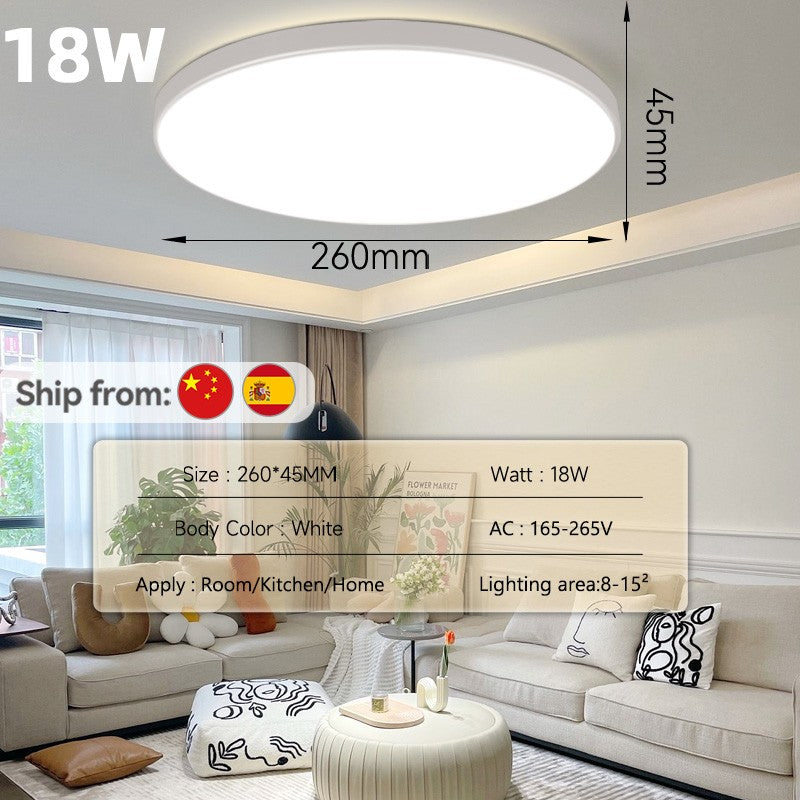 Luminária de teto led com 3 núcleos, painel mutável, sala de estar , quarto e cozinha.