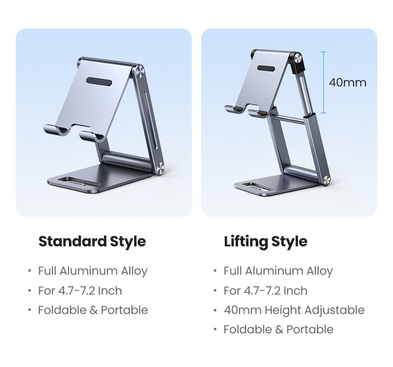 Ugreen suporte do telefone celular de alumínio suporte tablet suporte suporte d