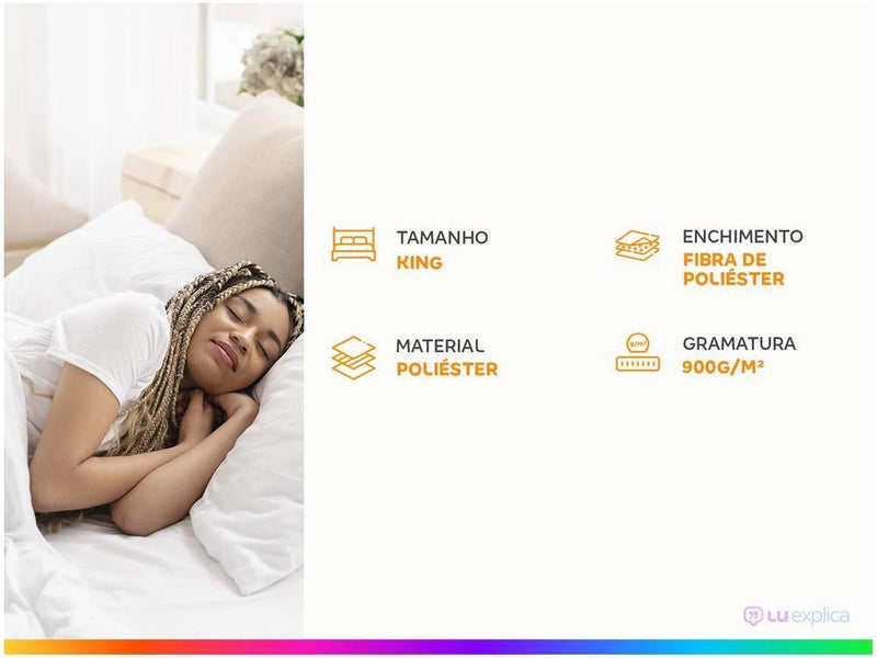 Pillow Top King Fibra de Poliéster 900g/m² Jolitex D8.2707004.G5145