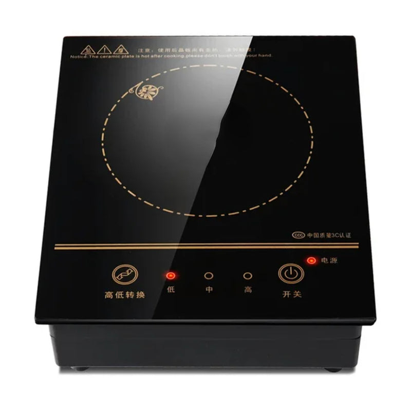 Caldeira de fogão de indução à prova d'água, placa de cozinha para fritar,