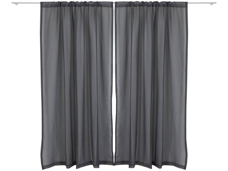 Cortina Lartex Voil Chumbo Lins 230x270cm