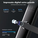 Fechadura Inteligente com Impressão Digital e Senha Compatível com Tuya.