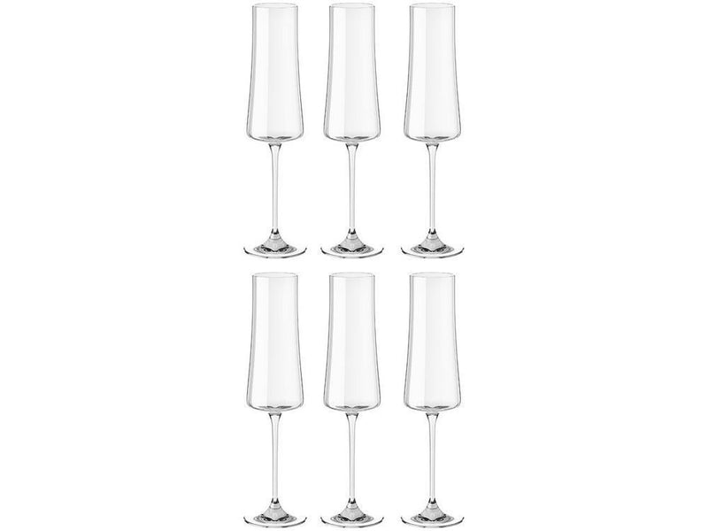 Jogo de Taças Transparente 210ml 6 Peças Haus Concept Pleasure