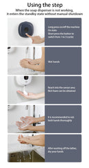 Dispensadores automáticos de sabão de espuma com carregamento USB, máquina de dispensar sabão.