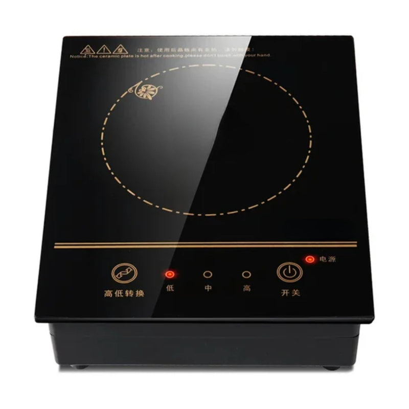 Caldeira de fogão de indução à prova d'água, placa de cozinha para fritar,