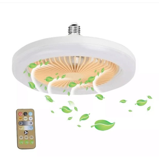 Ventilador De Teto Com Led Lâmpada Novo Com Controle Led 36W