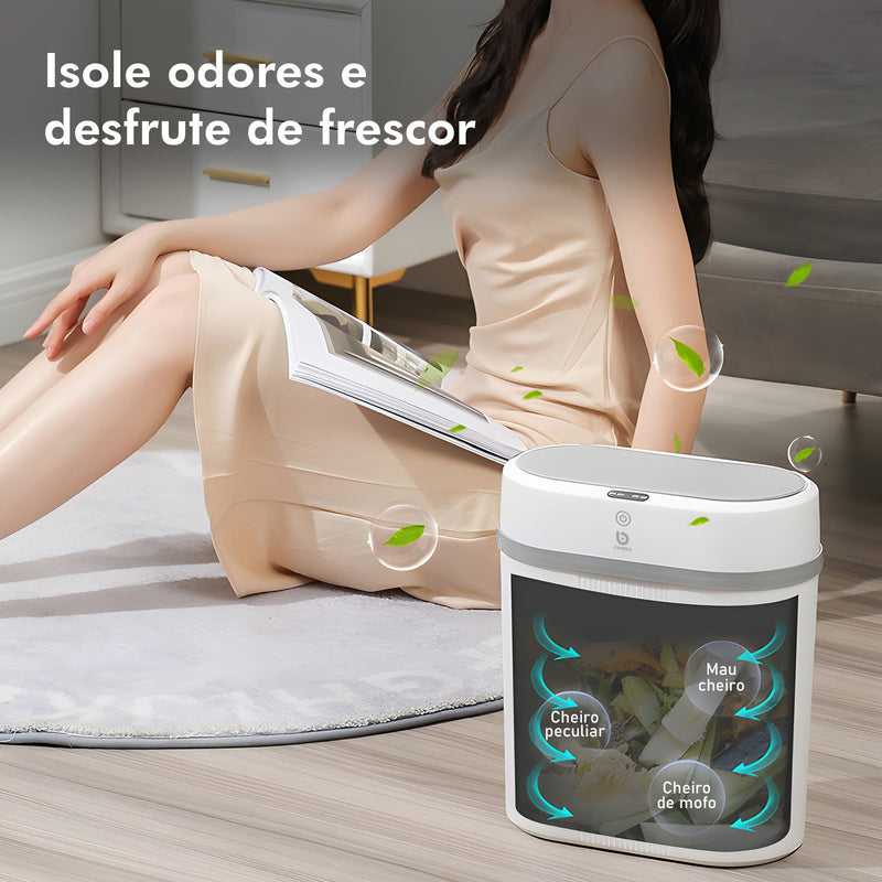 Lixeira Sensor Automático, Lixeira Banheiro, Lixeira Automática, Lixeira Para cozinha ou banheiro.