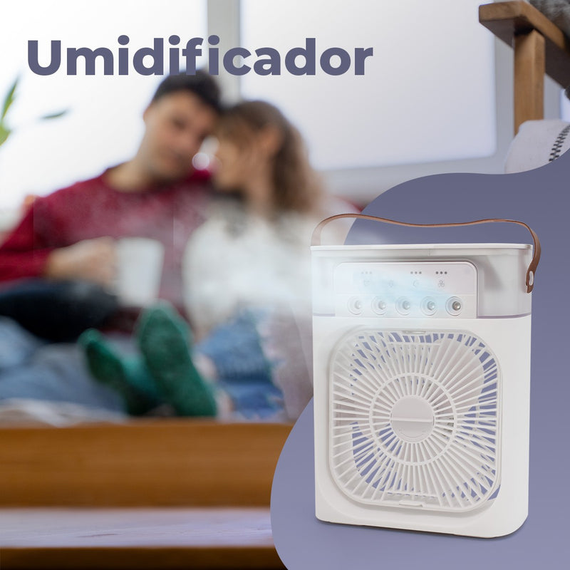 Mini Ar Condicionado Ventilador Umidificador Climatizador.