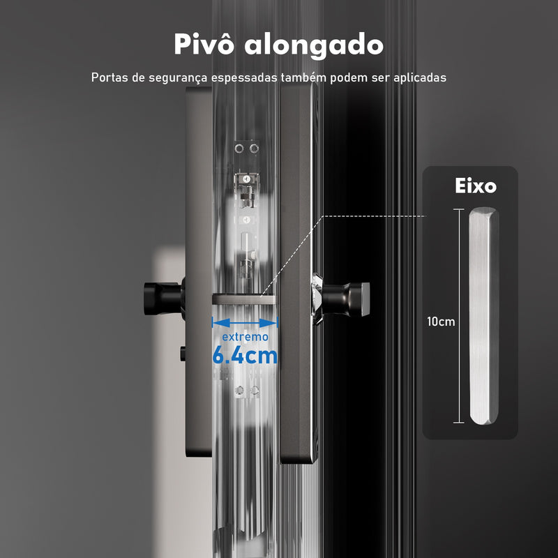 Fechadura Inteligente com Impressão Digital e Senha Compatível com Tuya.
