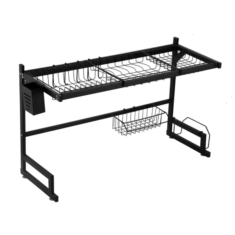 Escorredor de louça aço inox organizador suspenso modular suporte de pia e armário.