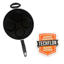 Frigideira Antiaderente 4 em 1 com Divisórias para Fritar Ovos Hamburguer Panqueca, etc.