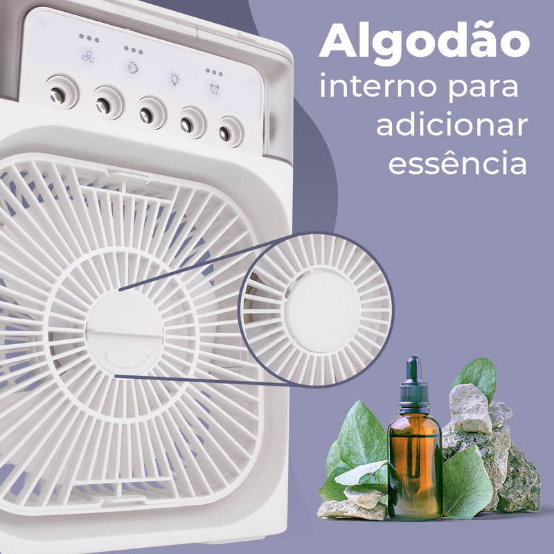 Mini Ar Condicionado Ventilador Umidificador Climatizador.