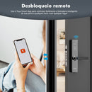 Fechadura Inteligente com Impressão Digital e Senha Compatível com Tuya.