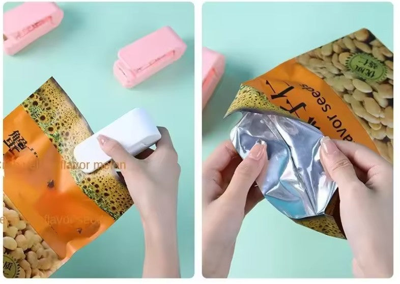 Selador de Alimentos Plástico Portátil Embalagem a Vácuo Sacos Térmico.