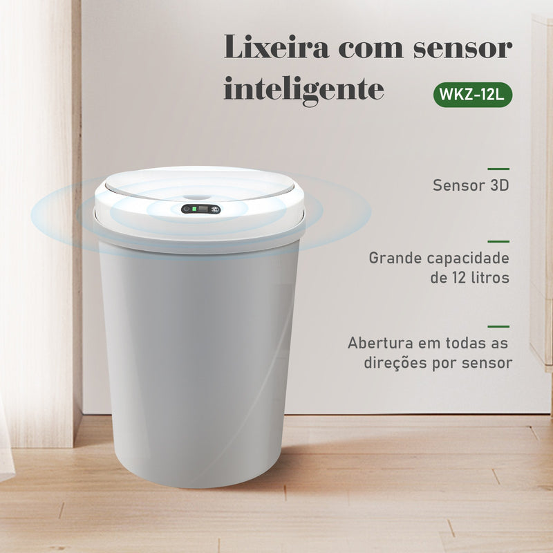 Lixeira Sensor Automático,Lixeira Banheiro,Lixeira Lnteligente,Lixeira Para Cozinha.