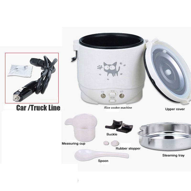 Mini panela de arroz elétrica para viagens